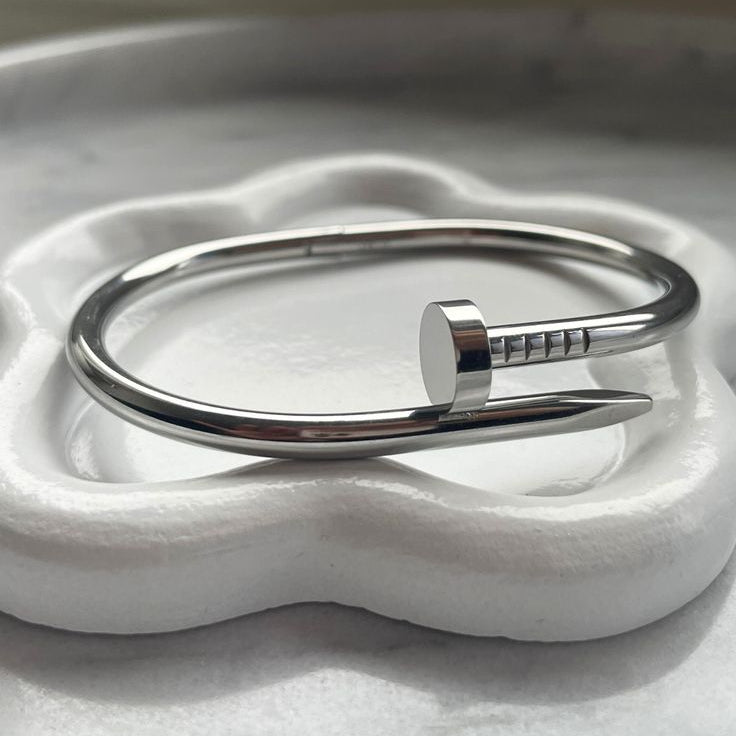 Silver Nail Bracelet