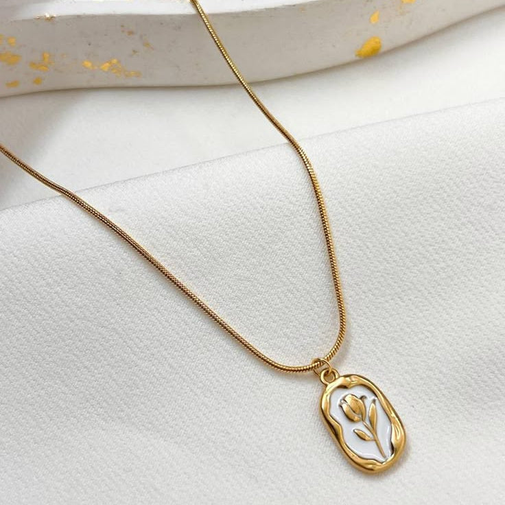 White Rose Pendant