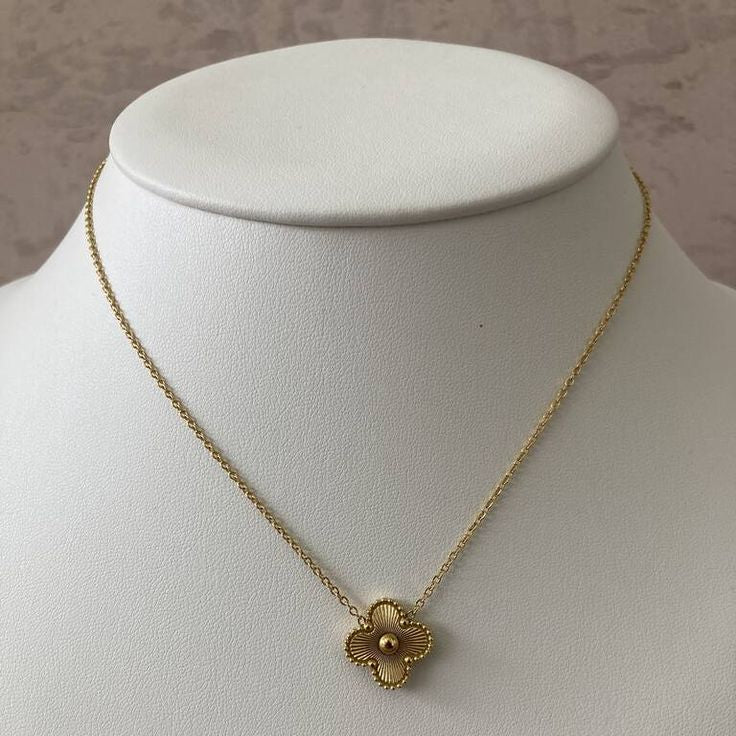 Golden Clover Necklace