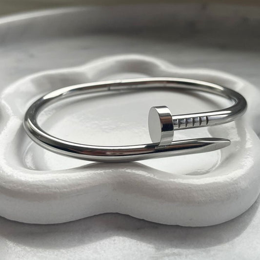 Silver Nail Bracelet